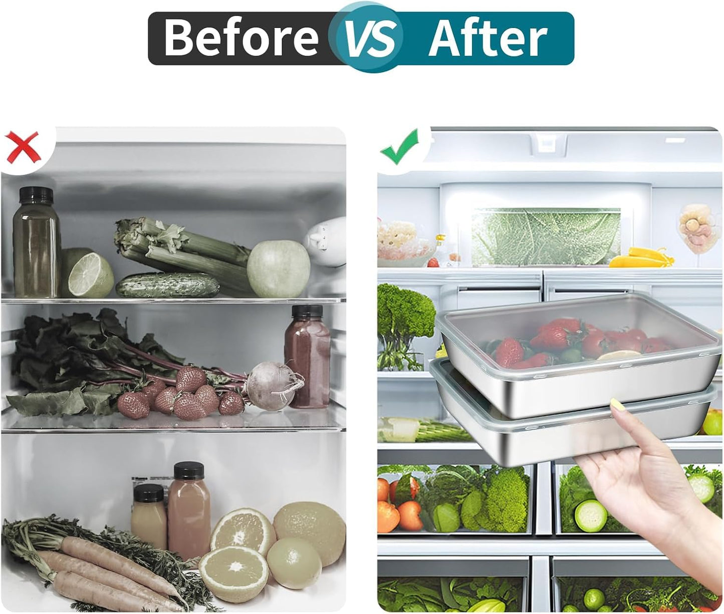 Thickened Stainless Steel Food Box (BUY 1 GET 1)