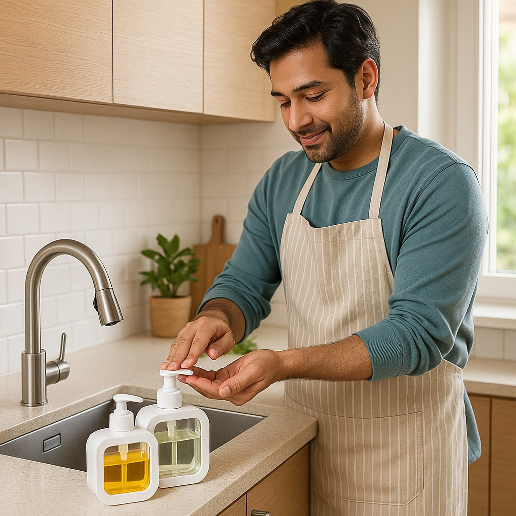 Square Shape Soap Dispenser (350ml)