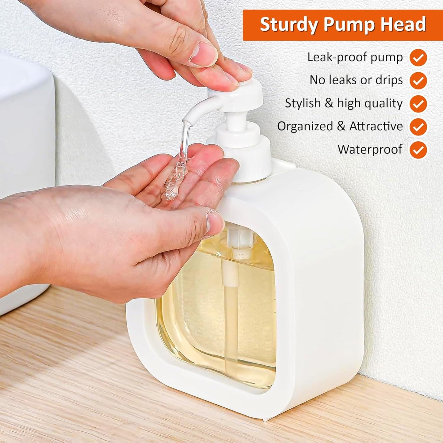 Square Shape Soap Dispenser (350ml)