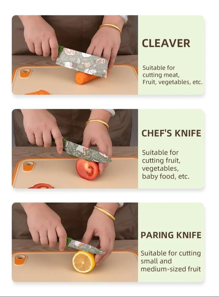 3 Pcs Stainless Steel Knife