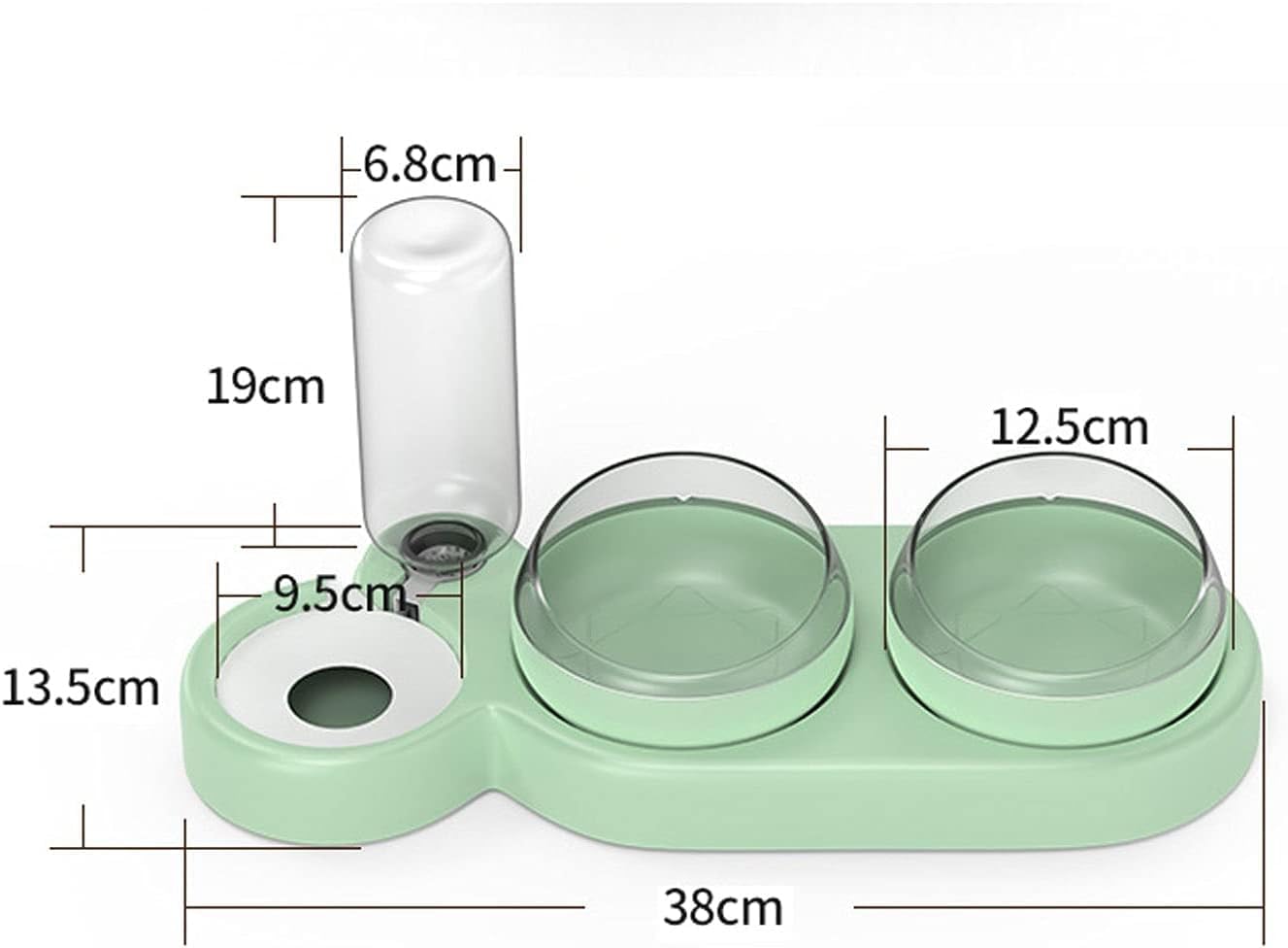 3 in 1 Pet Food & Water Dispenser Bowls
