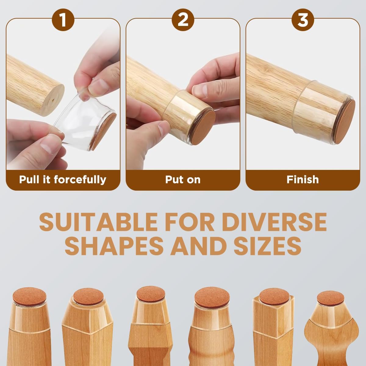 Small Chair Leg Floor Protectors