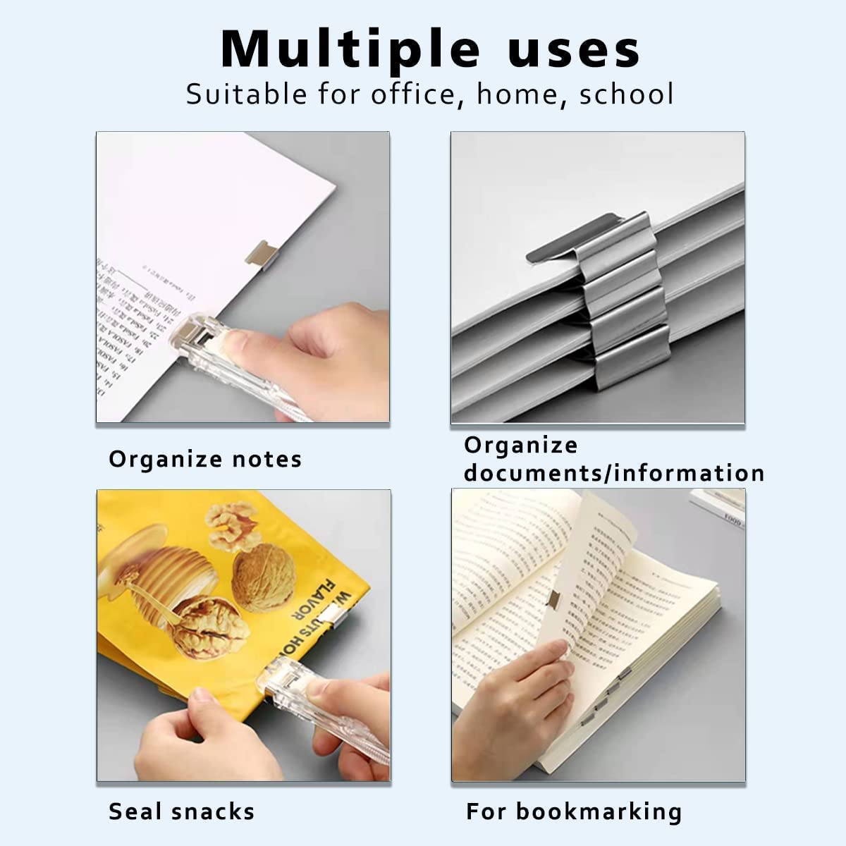 Handheld Paper Clam Clip Dispenser