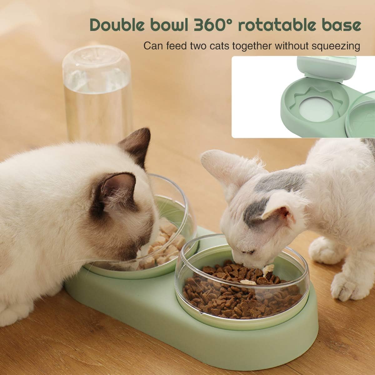 3 in 1 Pet Food & Water Dispenser Bowls
