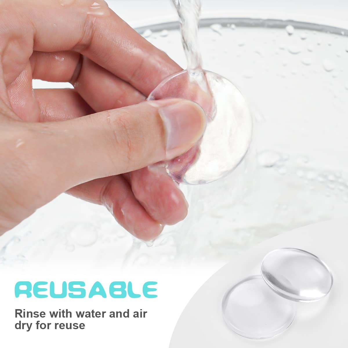 Round Silicone Door Knob Wall Protector