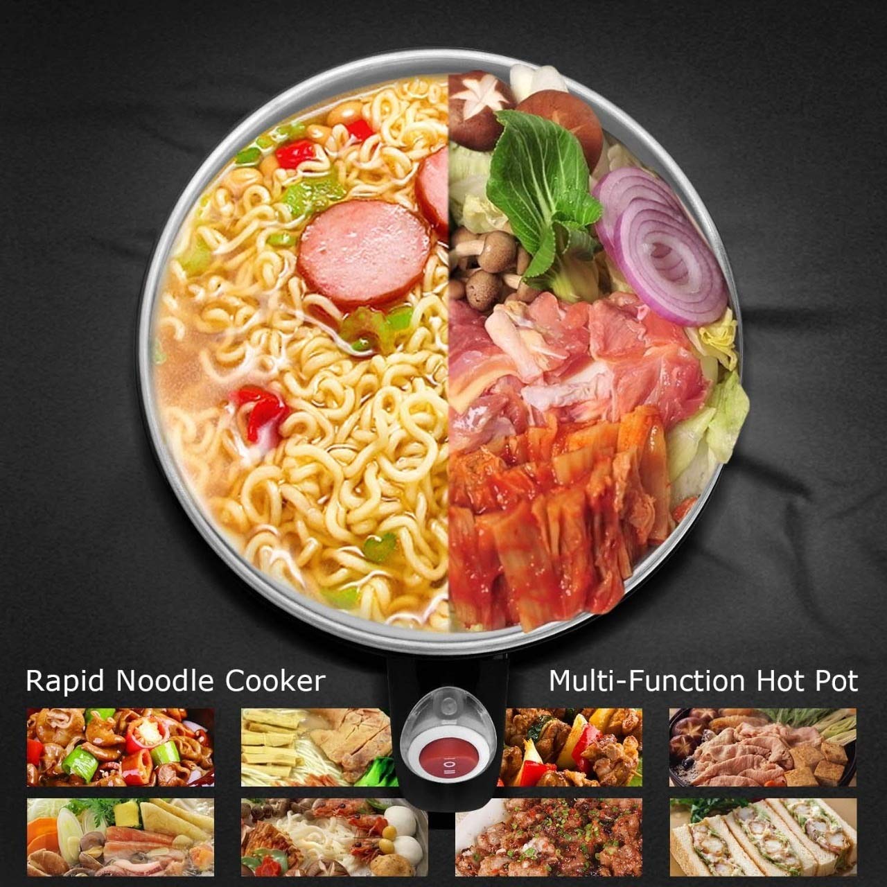 1.5 Litre Electric Cooker with Detachable Power Cord