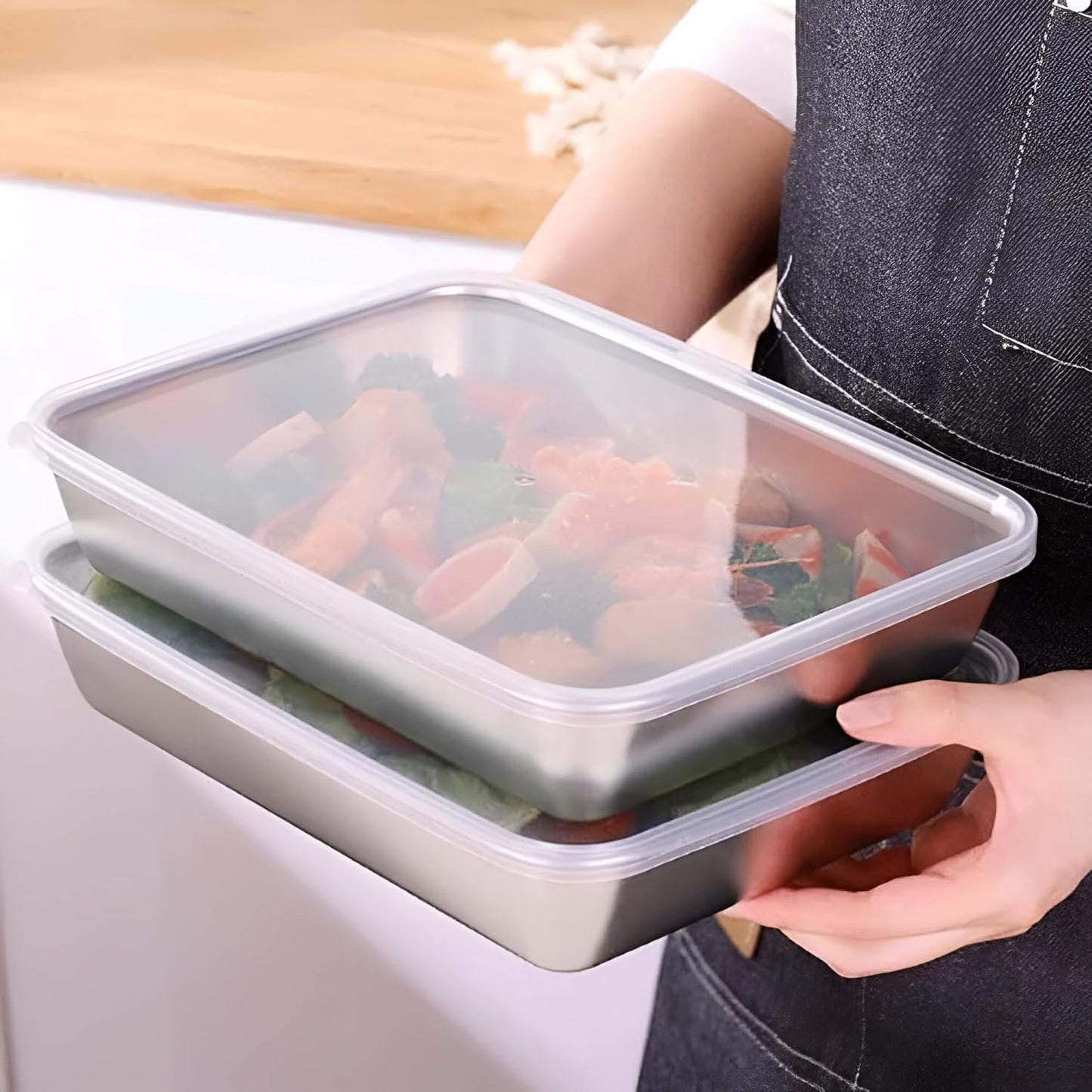 Thickened Stainless Steel Food Box (BUY 1 GET 1)
