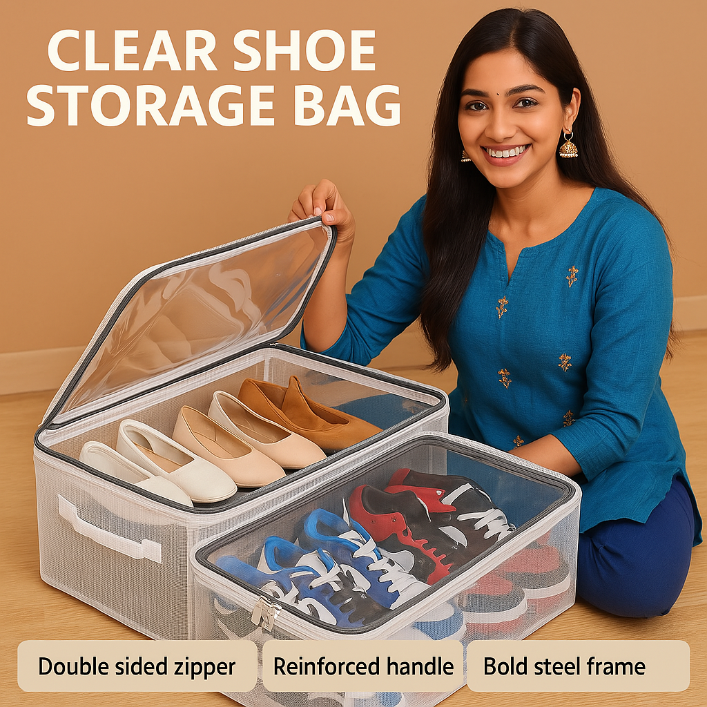 Transparent Shoe, Clothes Home Organizer