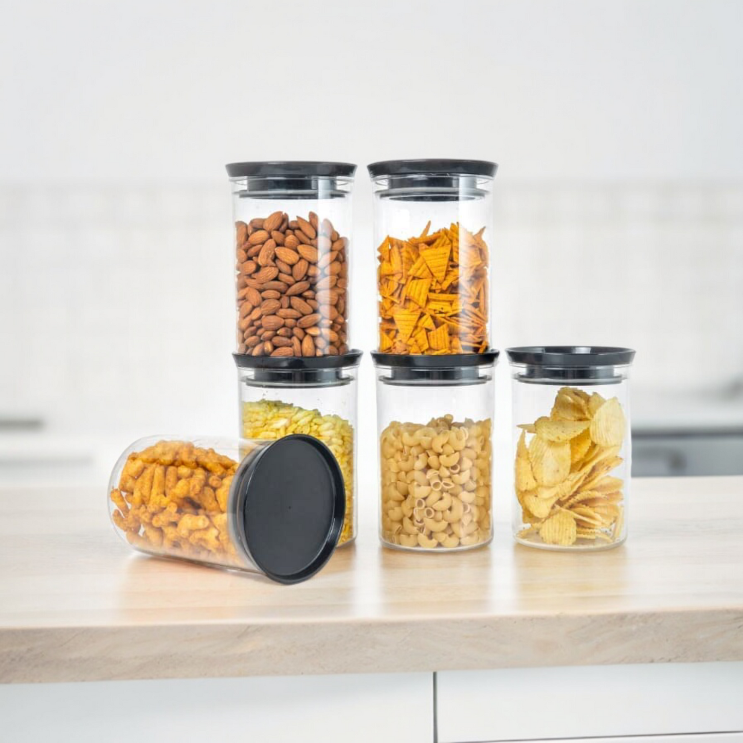 Round Plastic BPA Free Air-Tight Container Set