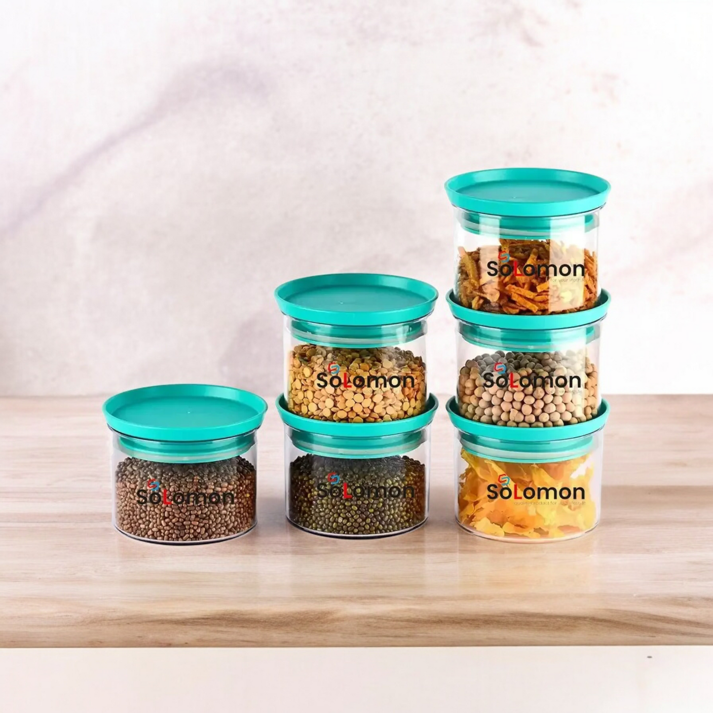 Round Plastic BPA Free Air-Tight Container Set