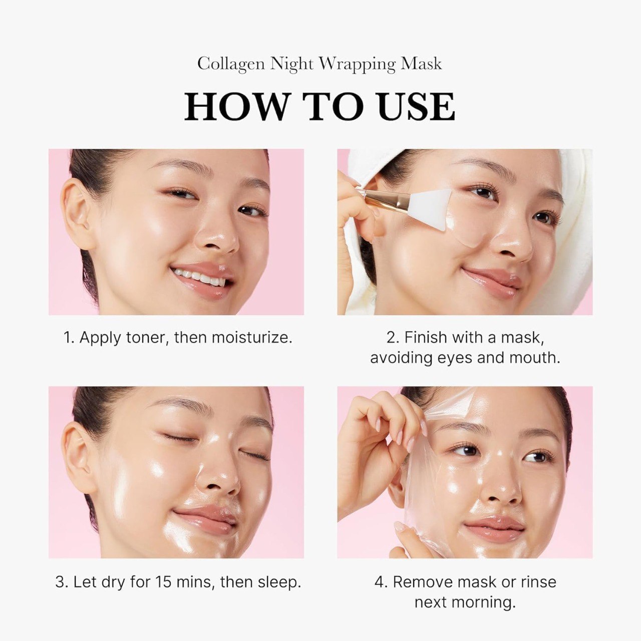 Face Glowing Night Wrapping Mask for Adults 75 Ml