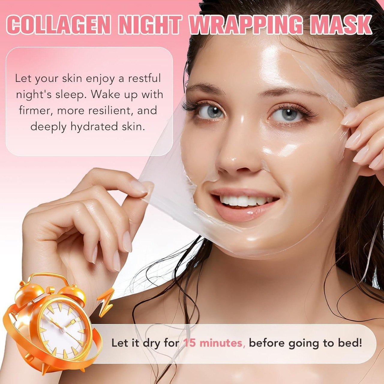 Face Glowing Night Wrapping Mask for Adults 75 Ml