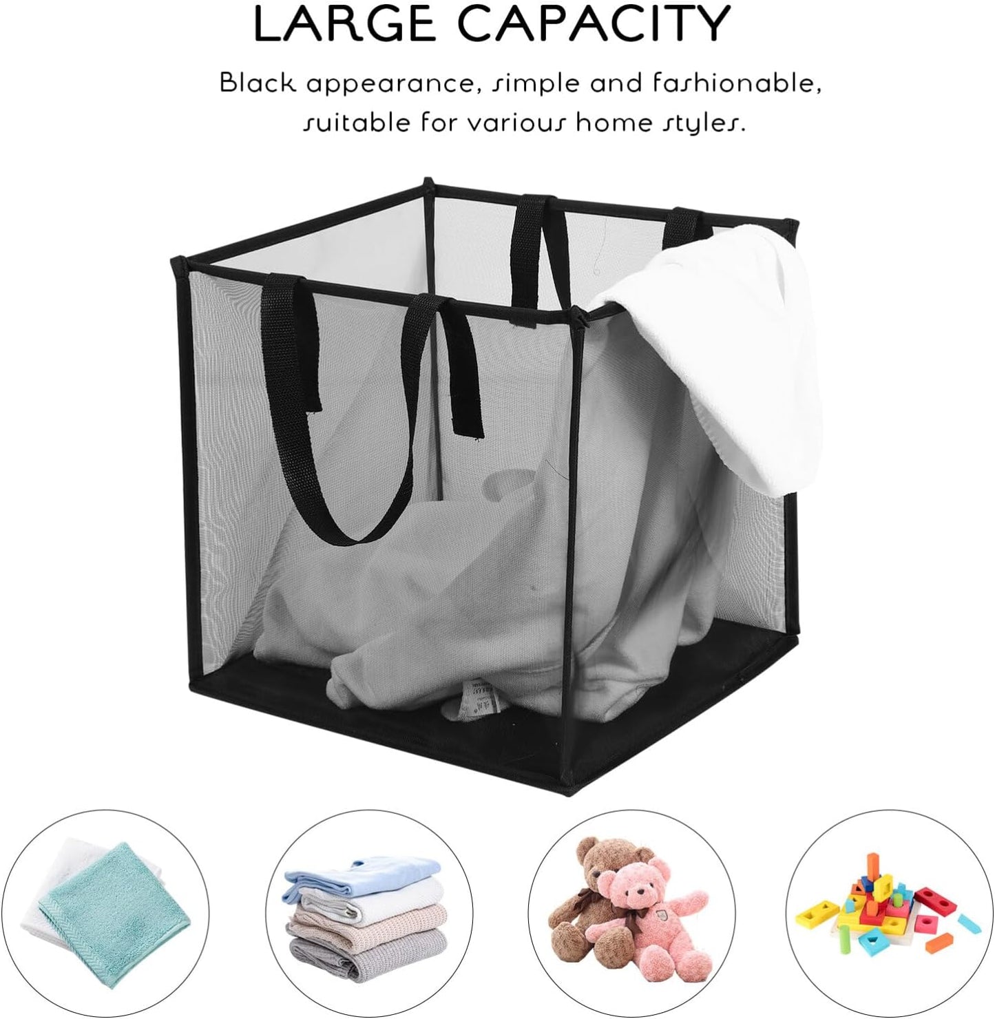 COLLAPSIBLE LAUNDRY BASKETS (85 litres)