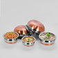 Stainless Steel & Copper Fusion With Lid Cookware Set of 5