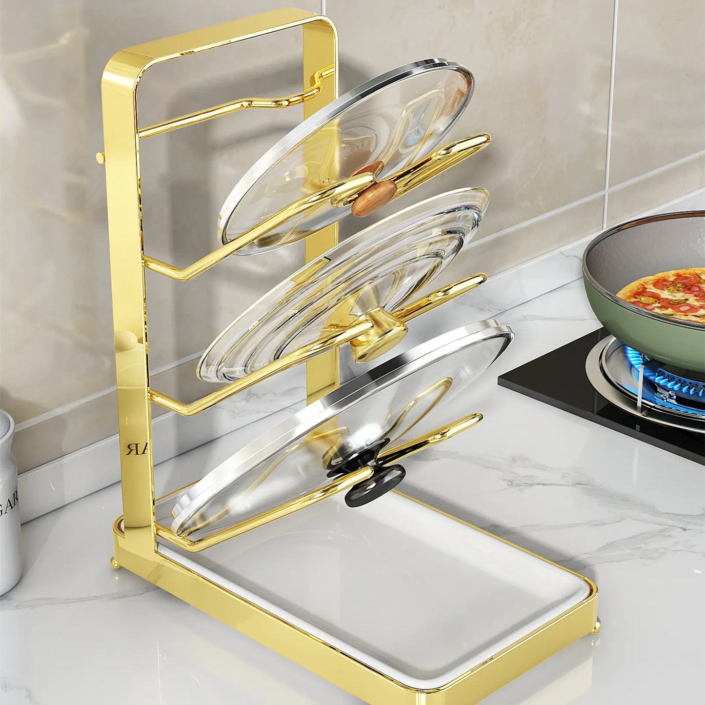 Kitchen 3-layer Pot Lid Rack