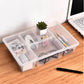 5 Compartment Plastic Divided Veggie Tray with Lid