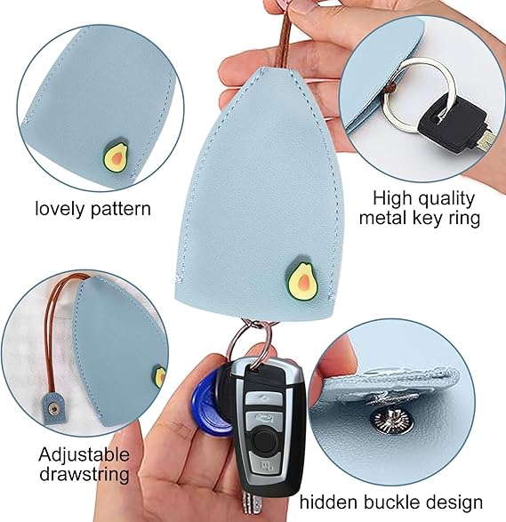 Car PU Pull-out Key Bag (Pack of 4)