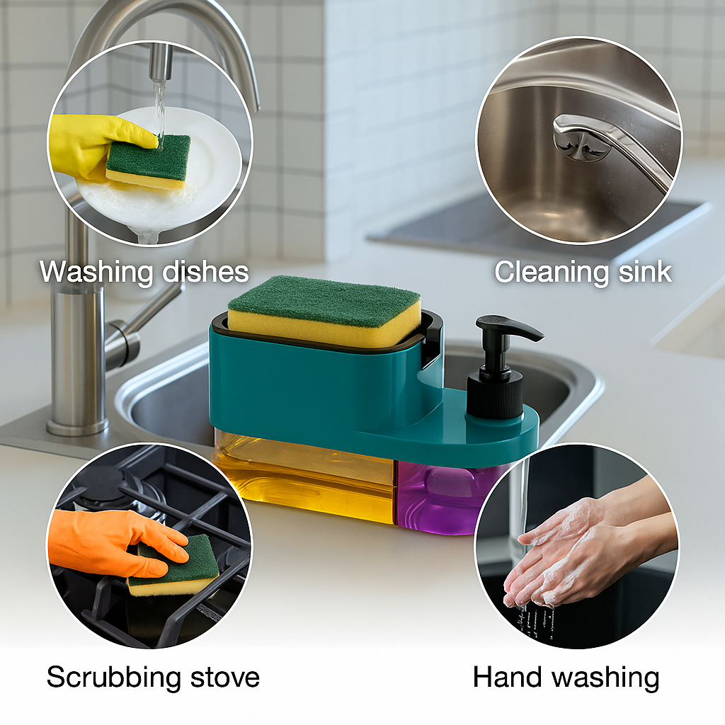 3-in-1 Kitchen Soap Dispenser
