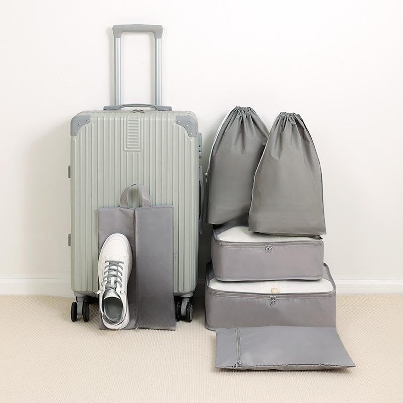 6Pcs Travel Storage Bag Set, Clothes Packing Organizer, Portable