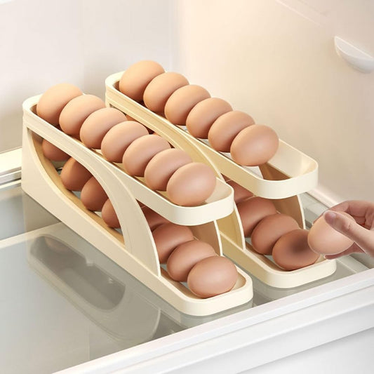 Automatic Roll-Down Double-Layer Egg Tray