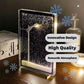 Snowy Night Street Lamp Decor