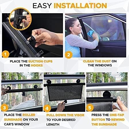 Automatic Car Retractable Window Sunshade