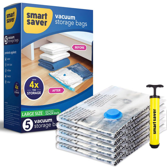 GBVacumPro™ Vacuum Compression Storage Bags with Hand Pump