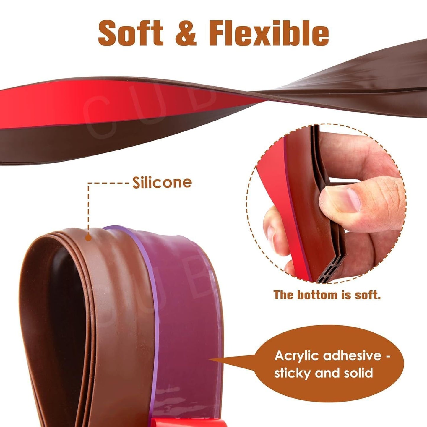 Silicon Door Bottom Sealing Strip (39 Inch)