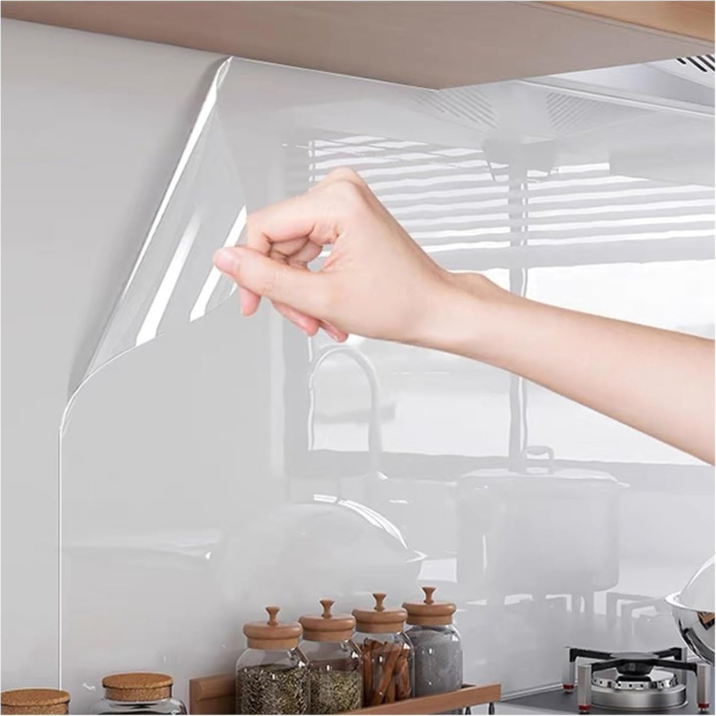 Transparent Kitchen Oil Proof Sticker (2 Roll) (60X200 cm)