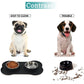 Stainless Steel Pet Food Bowl with Foldable Silicon Mat