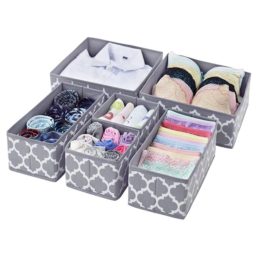 Foldable Clothing Storage Box Set of 6