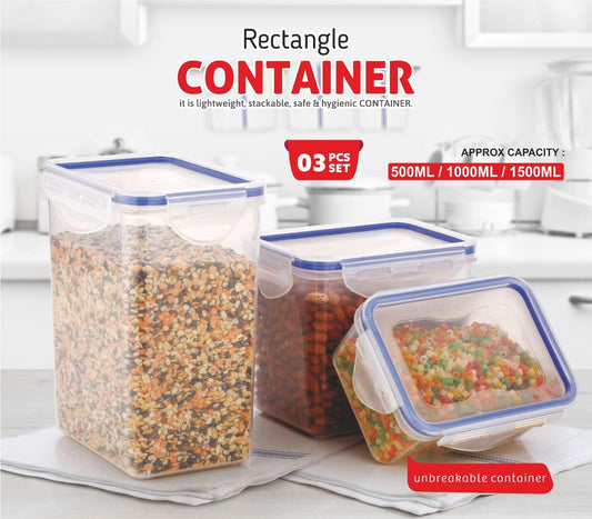 BPA-Free Airtight Food Container 3Pcs Set