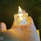 Flameless and Smokeless Decorative Crystal Candles (4 Pieces)
