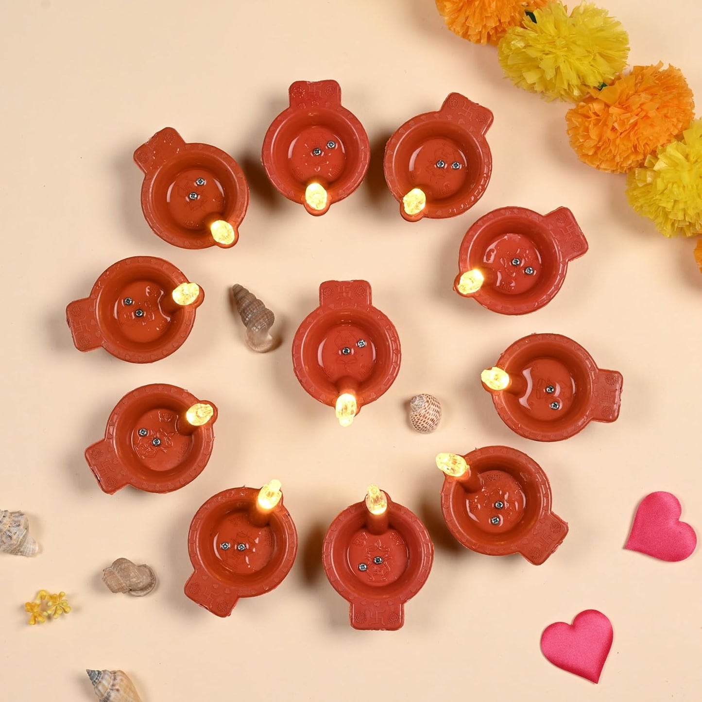 DivyaLite™ Smokeless LED Pooja Diyas