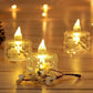 Flameless and Smokeless Decorative Crystal Candles (4 Pieces)