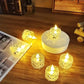 Flameless and Smokeless Decorative Crystal Candles (4 Pieces)
