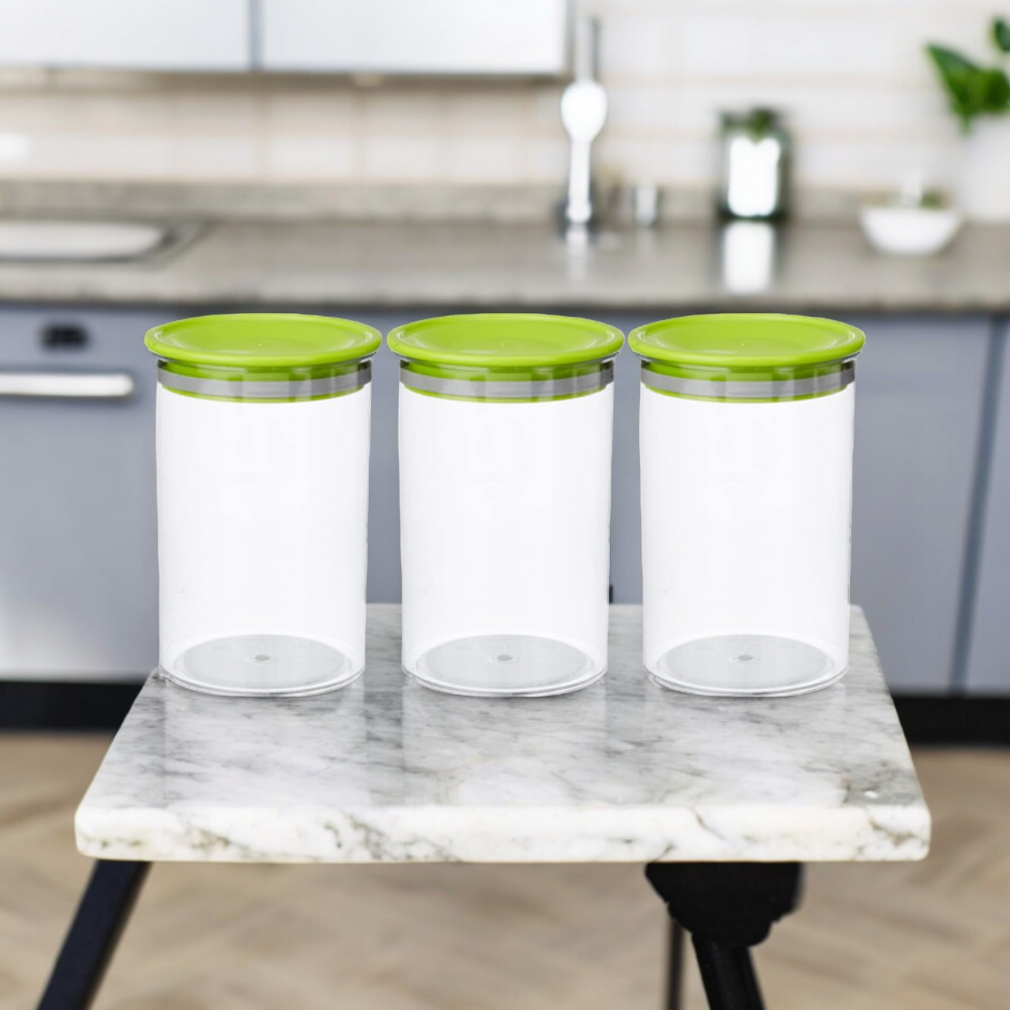 Round Plastic BPA Free Air-Tight Container Set